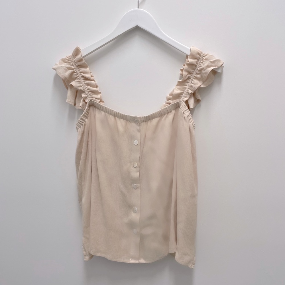 Ruffle Sleeve Tank Top